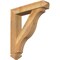 Ekena Millwork Funston Arts and Crafts Rough Sawn Bracket w/ Offset Brace, Western Red Cedar, 6"W x 28"D x 32"H BKT0604X28X32FST03RWR - alternate 1